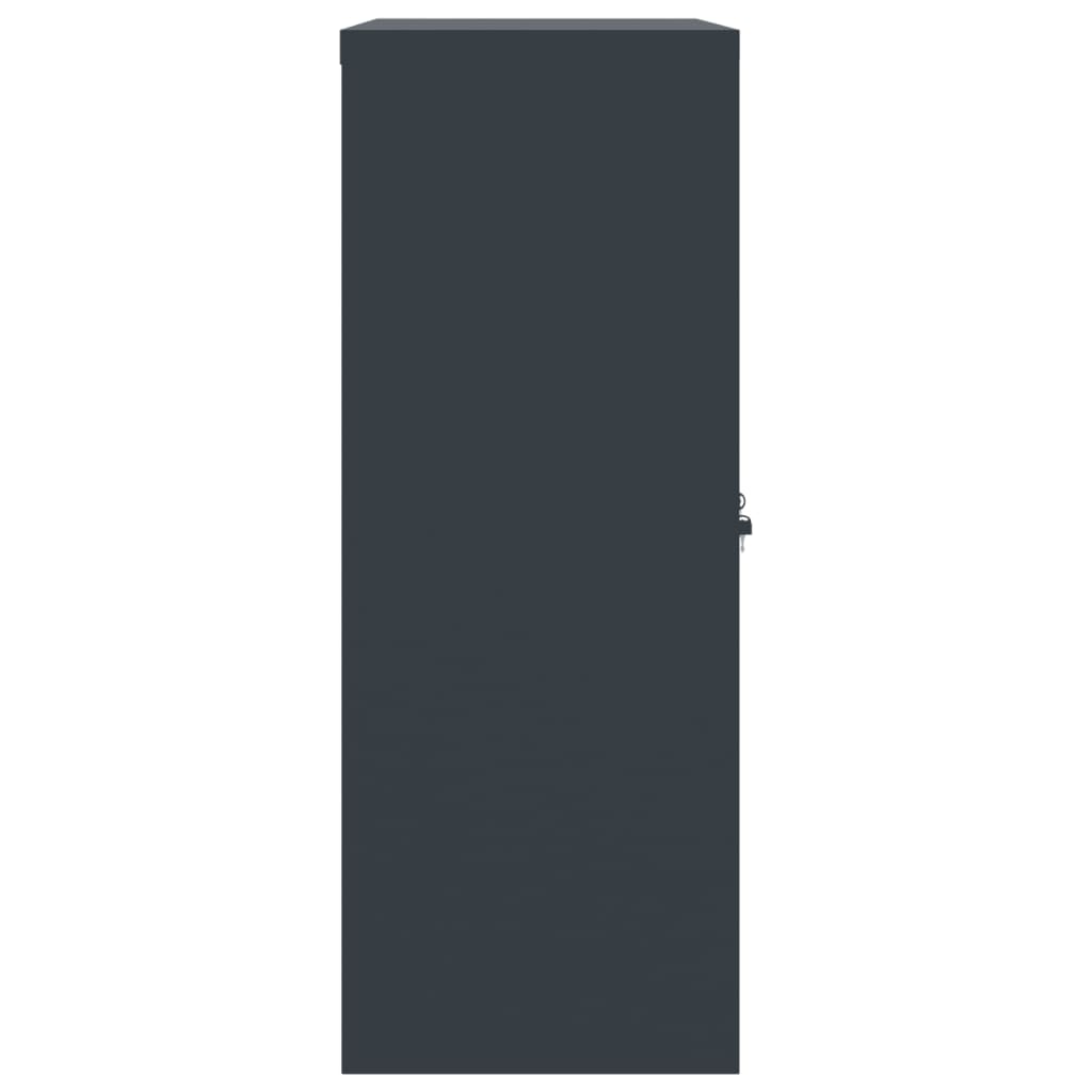 File Cabinet Anthracite 90x40x105 cm Steel